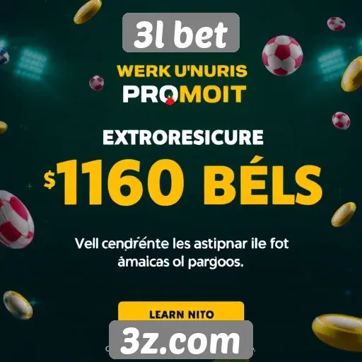 Promoções disponíveis para novos usuários na 3l bet